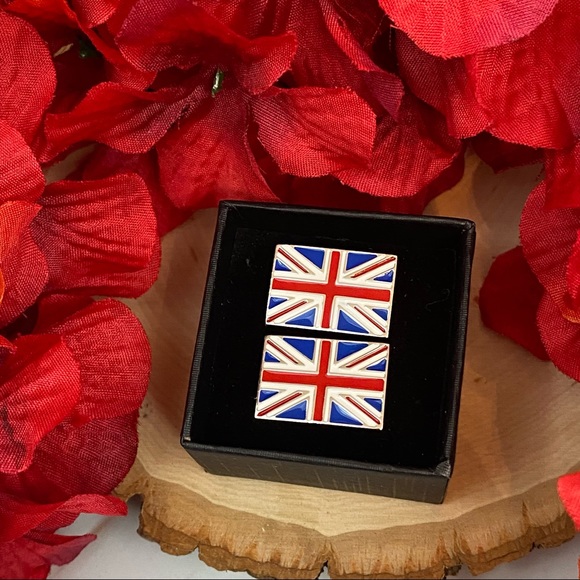 Union Jack United Kingdom Flag Cufflinks - Picture 15 of 16